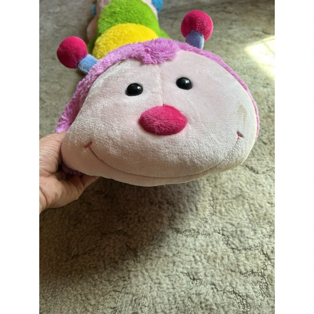Giant Rainbow Caterpillar Plush 8 Ft Jumbo Stuffed Animal Body Pillow Big Large